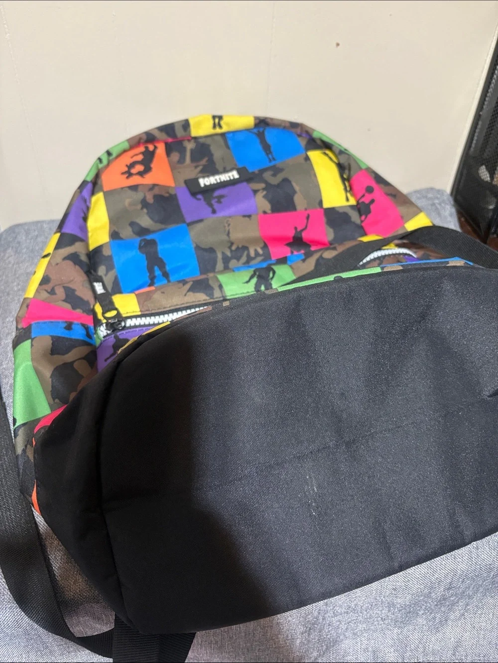 Fortnite Multicolor Camouflage Backpack School Bag